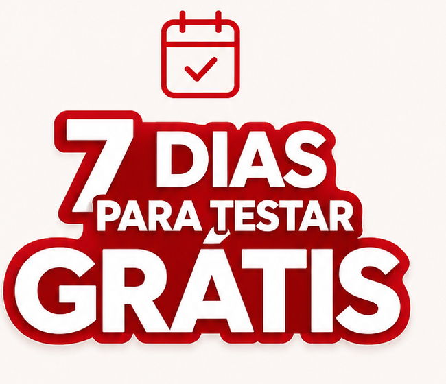 Selo 7 dias para testar grátis